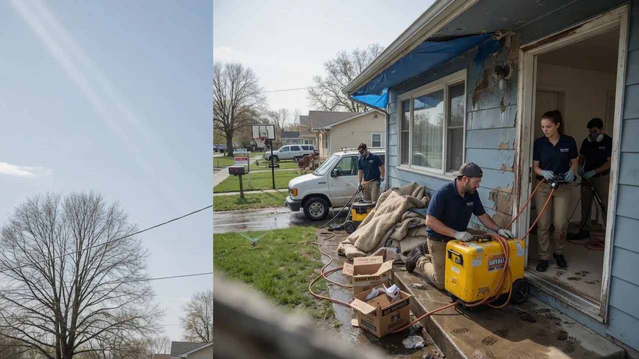 Basement Flood Cleanup in Louisville, IL near me